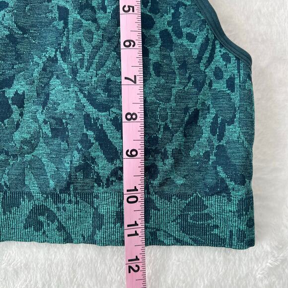Gymshark Adapt Animal Seamless Sports Bra Teal Medium - Picture 7 of 8